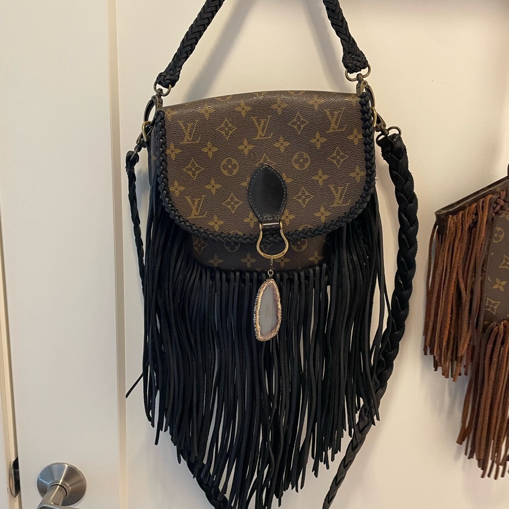 Vintage boho Louis Vuitton crossbody purse